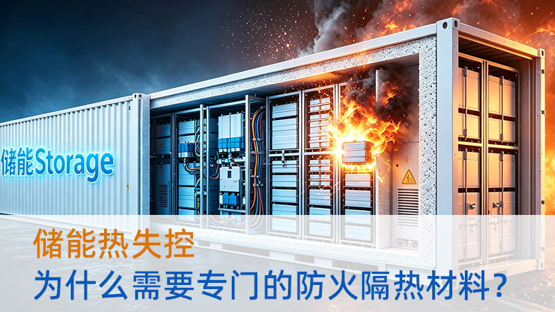 储能热失控为什么需要专门的防火隔热材料？