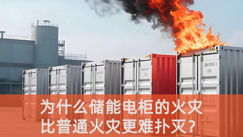为什么储能电柜的火灾，比普通火灾更难扑灭？
