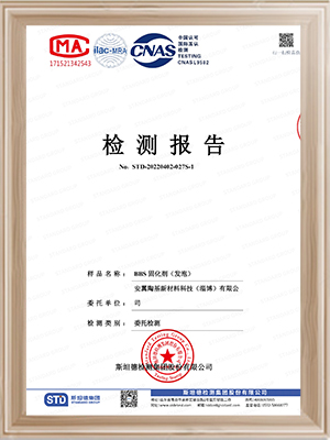 安翼陶基-BBS固化剂（发泡）检测报告
