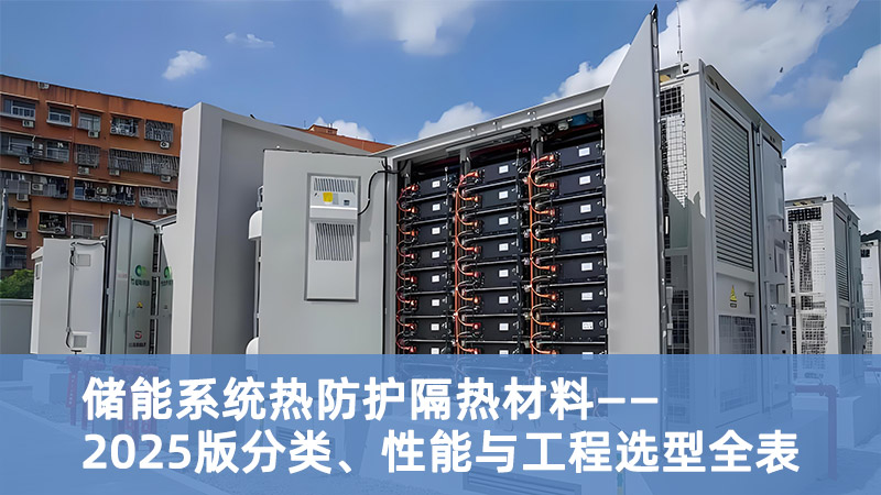 储能系统热防护隔热材料——2025版分类、性能与工程选型全表