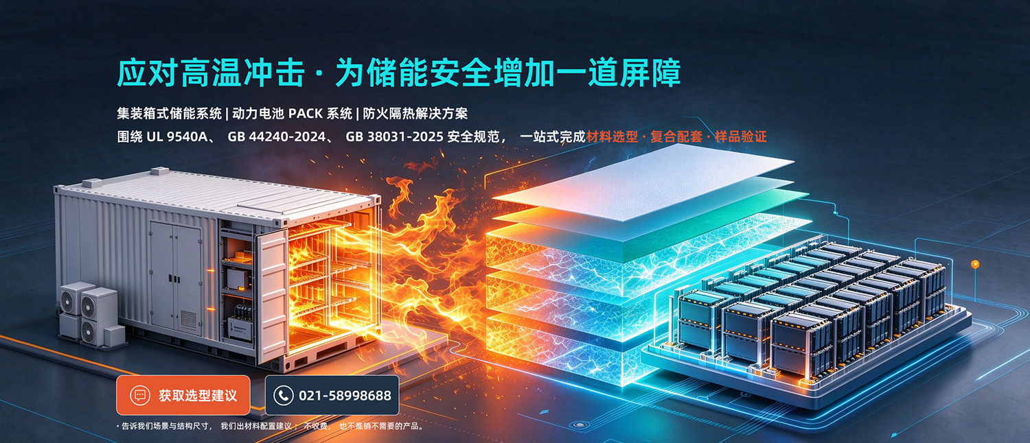 集装箱式储能系统|动力电池PACK系统|防火隔热解决方案